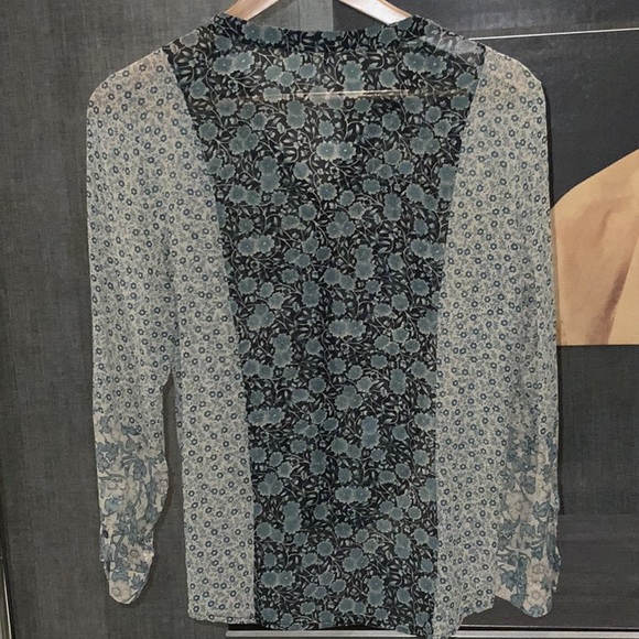 Joie Silk flower blouse - Picture 3 of 6